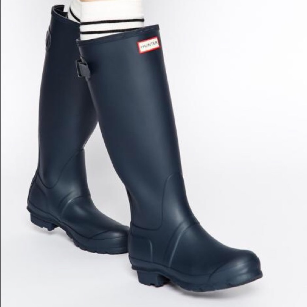 Hunter Original Tall Navy Matte Rain Boots